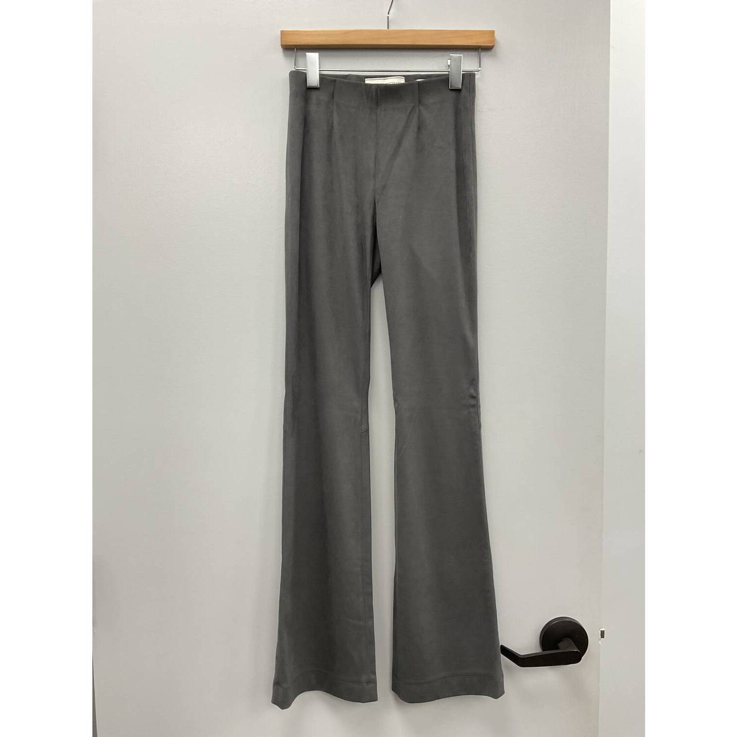 New Seductive Grey Sabrina Flare Veloure Pant In Grey